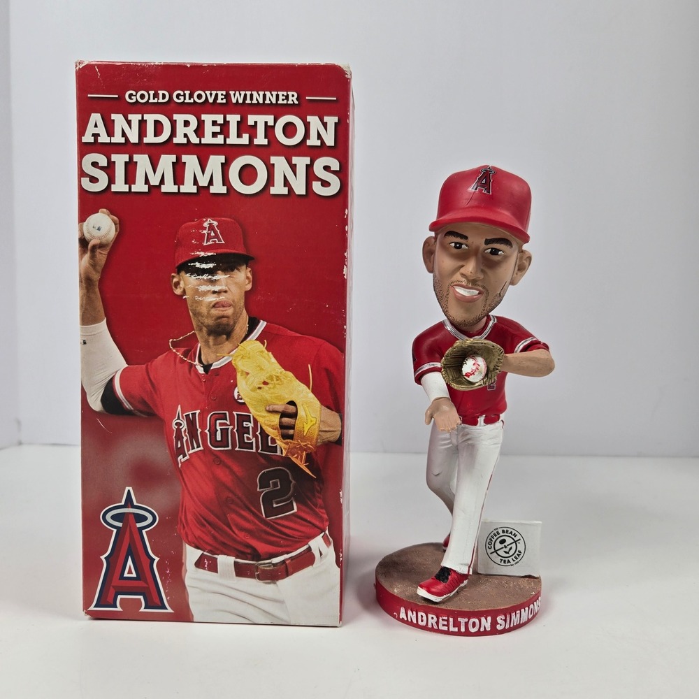 Kloanz Andrelton Simmons Bobblehead Red LA Angels Gold Glove SGA Winner Baseball